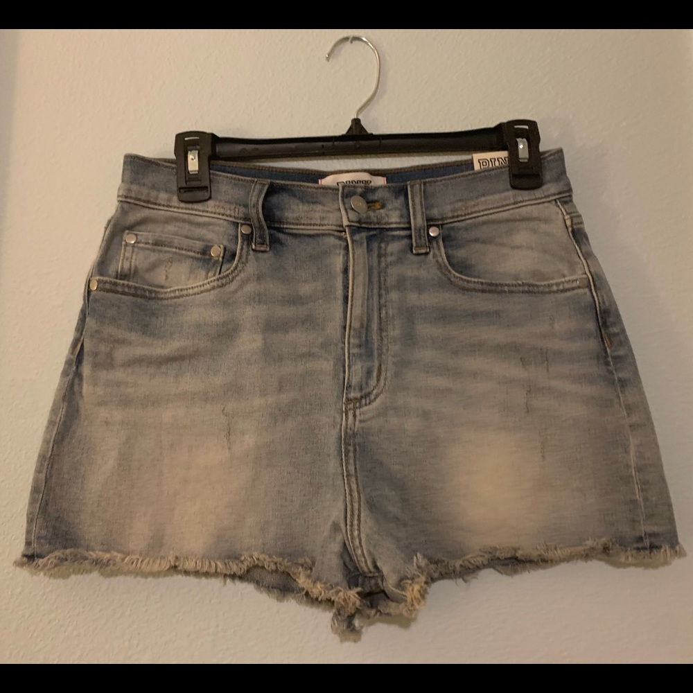 PINK denim high waisted shorts